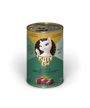 KITTY Cat - Wild & Poultry Hearts - 6 x 400 g - Pat Wild & Poultry Hearts 400 g (pack of 6)