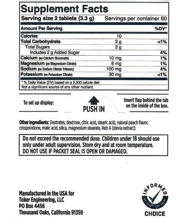 Saltstick Fastchew Electrolyte Replacement Tablets - Rehydration for Athletes & Hikers (2 Packs 20 Tablets Peach) - Buy Online on GoSupps.com