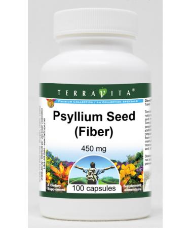 Psyllium Seed (Fiber) - 450 mg (100 Capsules ZIN: 511401)