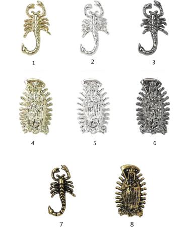 FEIlei Embossed Nail Charms 3D Scorpion Nail Art Accessories for DIY Nail Art Design Nail Art Decoration Jewelry Making - Buy Online on GoSupps.com