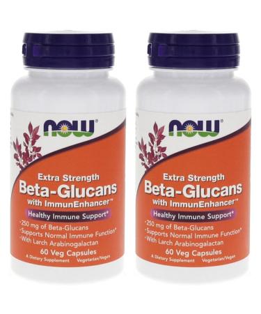 Now Foods Beta-Glucans with ImmunEnhancer Extra Strength 250 mg 60 Veg Capsules