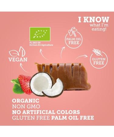 SUPER FUDGiO Vegan and gluten-free organic sweets - fruity mix - Candy made from natural ingredients - with 100% organic coconut - Buy Online on GoSupps.com
