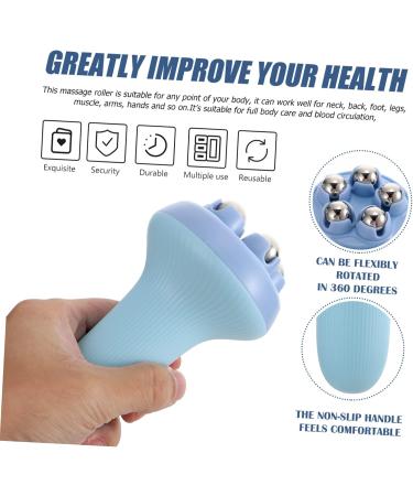 Buy Gleavi 3-in-1 Metal Massage Roller for Body Legs & Face - Yoga & Cervical Spine Relief Device - Buy Online on GoSupps.com