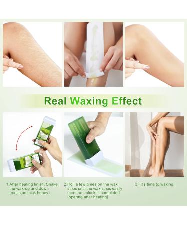 Soft Wax Roller Refill Kit for Women - Aloe Infused, 4 Pack (14.1 OZ) - Buy Online on GoSupps.com
