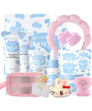15 PCS Milk Skincare Set Smooth Skin Christmas Skin Care Set