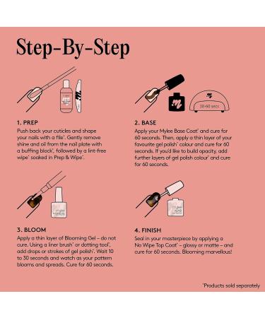Mylee Blooming Gel 15ml Spreads Gel Polish for Watercolour Nail Art including Marble Tortoiseshell & Floral Effects UV/LED Soak-Off Manicure for Salon & Home Use - Long Lasting & Easy to Apply - Buy Online on GoSupps.com