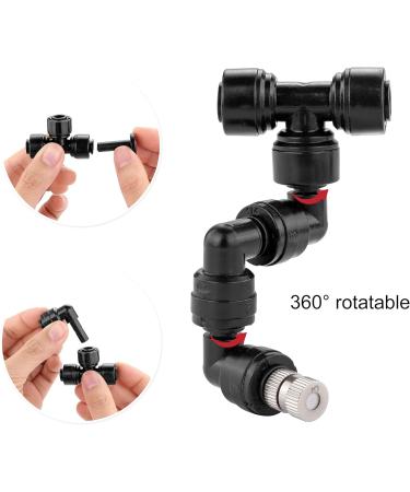 Acungji 4-Piece Adjustable Reptile Fogger Nozzle | 360 Cooling Sprinkler for Rainforest Tanks | Ideal for Pet Reptiles - Buy Online on GoSupps.com