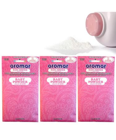 6 Pc Baby Powder Scented Sachet Drawer Bags - Large Fresh Scent Air Freshener for Home & Travel | Premium Quality & Long-lasting Aroma - Buy Online on GoSupps.com