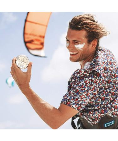 Suntribe All Natural Zinc Sunscreen Face & Sport - SPF 30 - Organic - 100% Zinc - Reef Safe - 3 Ingredients - Water resistant - ORIGINAL WHITE (30 g) - Buy Online on GoSupps.com