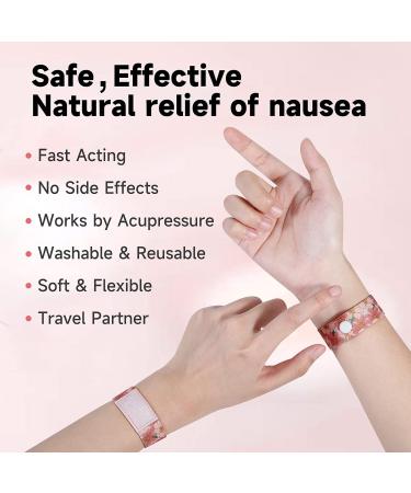 MEIYYJ Travel Sickness Bands - Motion Sickness Relief for Adults, Pregnant Women & Kids - Anti Nausea Wristbands in Green Pink - Small Size - Buy Online on GoSupps.com