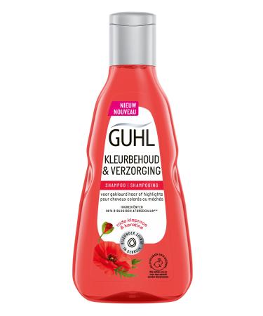 Kao Group Guhl Color Preservation & Care Shampoo With Acai Cranberry and Oil For Colored Hair or Highlights 250 Milliliters