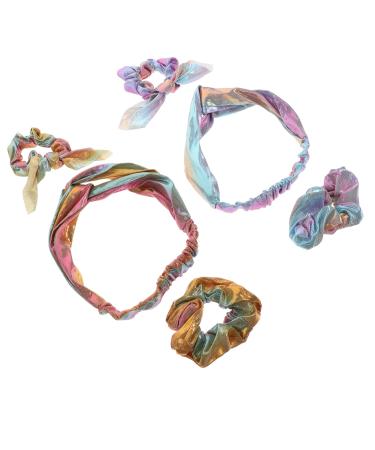 minkissy 2 Sets Girls Headbands Girl Hair Accessories Suits for Women Girls Hair Ties Ponytail Holders Hair Ties for Women Elastic Headbands Women Hair Ties Cloth Rabbit Ears Women's Fabric