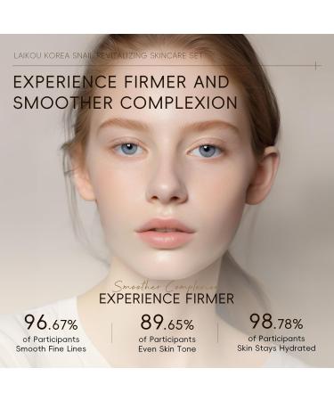Korean Snail Essence Skin Care Kit Skincare Gifts for Women Include Gentle Cleanser Toner Eye Cream Serum Cream Long-Lasting Moisturizing & Nourishing Minimizes the Look of Wrinkles - Buy Online on GoSupps.com