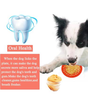 Buddy Treat Mat Perfect Curve Lick Pad Dog Washing Licky Pad- Dogs Bath Buddy- Grooming Helper- Super Suction- Just Add Peanut Butter Red - Buy Online on GoSupps.com