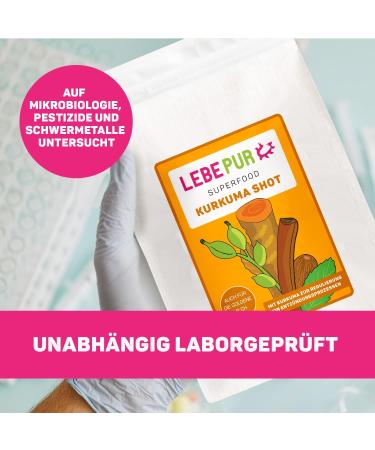 Leepur Bio Turmeric Shot 500g - 100% Organic Curcuma & Ginger Drink Mix | High Curcumin 2200mg/100g | Natural Turmeric Supplement - Buy Online on GoSupps.com