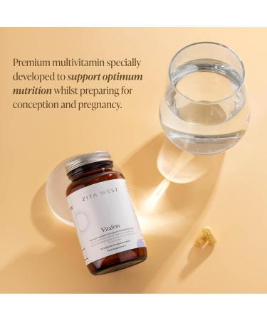 Vitafem Premium Fertility Supplement for Women - Prenatal Vitamins with Folate for Conception Support | 60 Capsules for 1 Month Supply - Shop Now - Buy Online on GoSupps.com