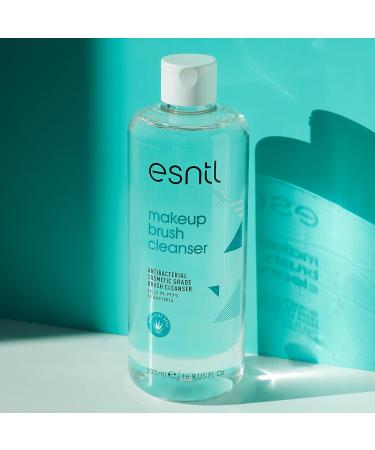 ESNTL Makeup Brush Cleanser Antibacterial | 500ml | Professional Cosmetic Grade Liquid | Works in 60 Seconds | Contains Aloe Vera | Vegan and Cruelty Free - Buy Online on GoSupps.com