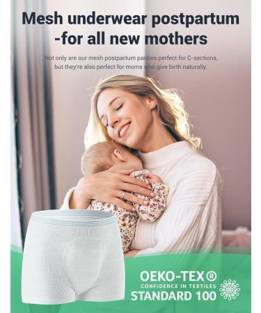 HANSILK Disposable Maternity Knickers - 5 Pcs, S White - Postpartum Underwear for C-Section Recovery - Buy Online on GoSupps.com