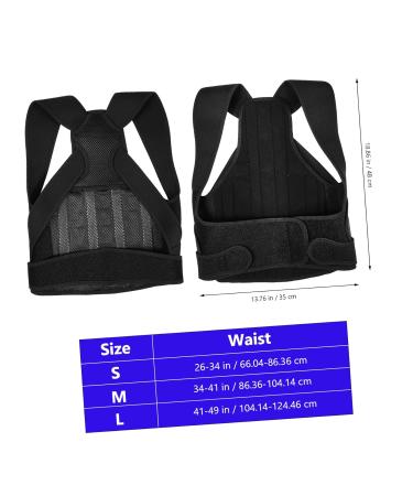 Adjustable Neoprene Belt Back Brace & Posture Corrector - Improve Posture & Comfort - Buy Online on GoSupps.com