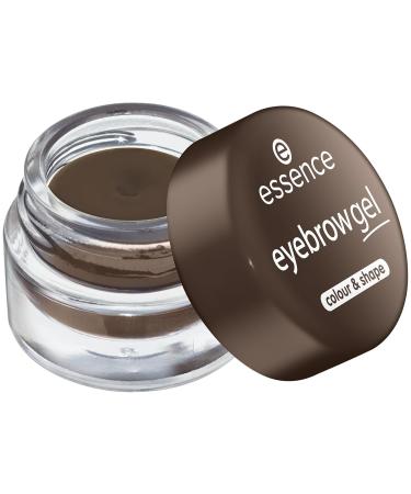 Essence Cosmetics Eyebrow Gel COLOUR & SHAPE 04 Dark Brown - Long-Lasting Definition for Perfect Brows - Buy Online on GoSupps.com