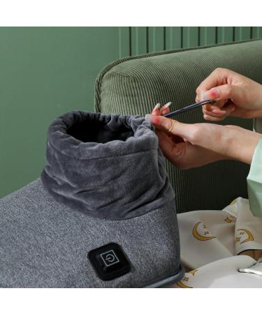 Tita-Dong Electrical Foot Warmer | Soft Under Desk Foot Heater Pillow | 3 Temperature Levels | 6-Hour Timer | Gray Upgrade - Cozy Comfort for Home & Office - Buy Online on GoSupps.com