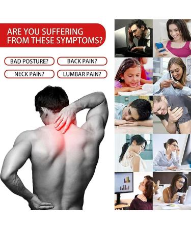 Adjustable Back Brace Support Invisible Shoulder Posture Corrector Spine Neck Health Correction Belt Home Office Unisex Black S - Buy Online on GoSupps.com