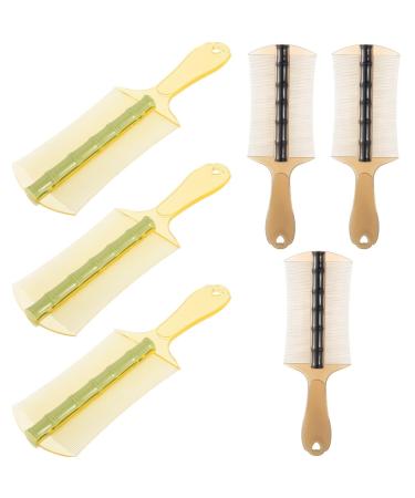 Ciieeo Peigne Anti-poux Double Face en Plastique pais Dents Extra-fines Grand Format avec Manche Ergonomique Lot de 6 pour liminer Poux et Pellicules sur Chiens Chats et Gar on