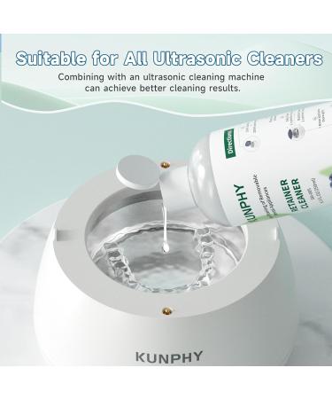 KUNPHY Ultrasonic Retainer Cleaner Solution Concentrate-Professional Cleaning of Retainers Denture Invisible Aligners Mouth Guards Night Guards Remove Odors Discoloration & Stains 8 oz(Mint) 8 Ounce - Buy Online on GoSupps.com