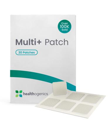 Healthogenics Multi+ Patch Daily Multivitamin Transdermal Patch for Energy Immunity Focus & Skin-Hair-Bone Support Gentle Pill-Free Wellness