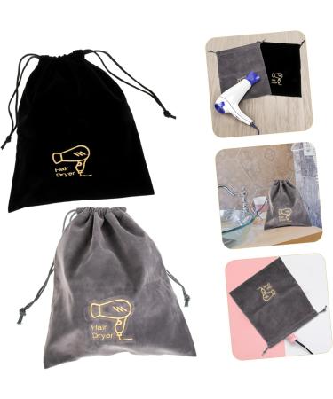 Healeved 8 Pcs Hair Dryer Bag Travel Cosmetic Containers Hair Dryer Storage Pouches Organizer Bag Flannel - Buy Online on GoSupps.com