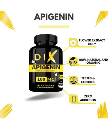 APIGENINE | ORGANIC | 100% Natural | Chamomile Extract | Best Sleep | Relaxation | Vegetable Capsules | - Buy Online on GoSupps.com
