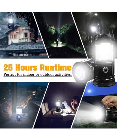 XTAUTO Collapsible Portable LED Camping Lantern 4-Pack - Solar & USB Rechargeable, Lightweight & Waterproof Flashlight for Outdoor, Emergency, Hiking - Power Outages Survival Kit - Buy Online on GoSupps.com