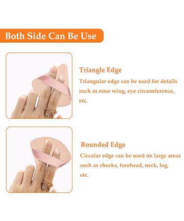 4 Pieces Triangle Makeup Powder Sponge Set - Soft Loose Powder Puff for Wet & Dry Makeup - Perfect Complexion Tool - Buy Online on GoSupps.com