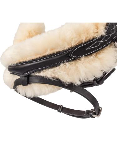 SUNRIDE Swedish Bridle Oxford with Reins - Soft Genuine Leather & Fur Adjustable Anatomical Design (Full Brown) - International Shipping Available - Buy Online on GoSupps.com