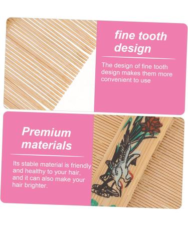 SAFIGLE Lot De 2 Peignes En Bambou Dents Doubles Densifi es Peignes Antipelliculaires Portables Pour Cheveux Outils De Coiffure Maison Polyvalents Pour Adultes Et Gar on Et Filles - Buy Online on GoSupps.com