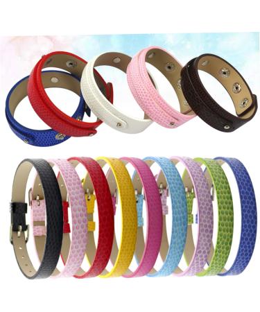 TEHAUX 15 Pcs 1 Set Student Wrist Chain Bangle Bracelets Blank Leather Bracelet Leather Cuff Blank Craft Mens Cuff Bracelet Mens Bangle Bracelet Men Bracelet Hand Strap To Weave Miss - Buy Online on GoSupps.com
