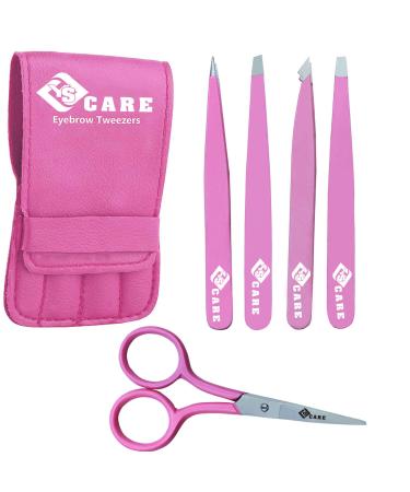 YSSCARE Professional eyebrow tweezers made of stainless steel pluck the best precision tweezers for eyebrows facial hair and blackheads ingrown hair remover
