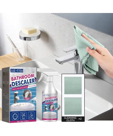 Acssart Bathroom Descaler 2.1oz Jue-Fish Bathroom Descaler Bathroom Descaler Stubborn Stains Cleaner All-Purpose Bathroom Descaler Foam Spray with Clean and Care Accessories (3pcs) - Buy Online on GoSupps.com