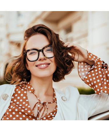 Madison Avenue Women Blue Light Glasses | Oversize Tortoiseshell Computer Eyeglasses - Buy Online on GoSupps.com