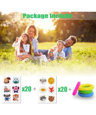 240 Pack Natural Plant Based Mosquito Repellent Stickers & 4 Bracelets for Kids & Adults - Indoor/Outdoor Protection for Travel - Buy Online on GoSupps.com