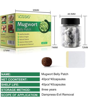 40Pcs Mugwort Belly Patch - Natural Herb Moxibustion Sticker for Men and Women - Buy Online on GoSupps.com