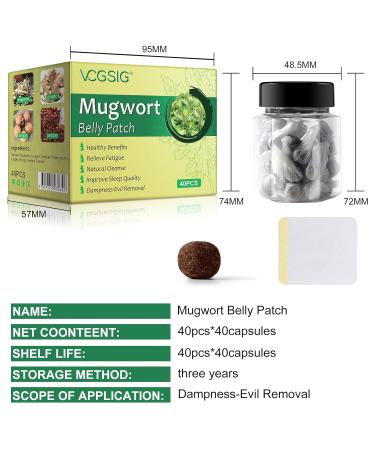 Mugwort Navel Stickers - 40 Natural Herbal Belly Stickers for Detox & Stress Relief | Unisex Body Line Enhancer - Buy Online on GoSupps.com