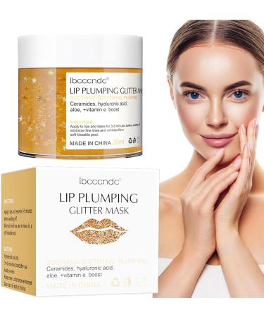 Gruwkue Glitter Oil For Lip - Natural Lip Plumping Gloss For Shimmer Plump Lips Portable Lip Enhancer Hydrating And Reduce Fine Lines Enhance Lips Elasticity Yellow - Buy Online on GoSupps.com