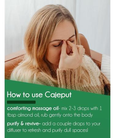 GreenHealth Cajeput 1/6 fl oz (5 ml) Glass Bottle 100% Pure Essential Oil - Buy Online on GoSupps.com