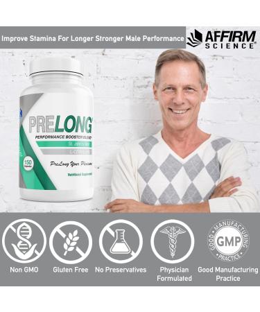 AFFIRM Science PreLONG St. Johns Wort & L-Citrulline Supplement 700mg - 150 Veg Capsules | Male PE Enhancement Formula by Dr. Judson Brandeis - Buy Online on GoSupps.com