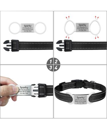 Tagme 2 Pack Personalized Dog Tags for Small & Medium Breeds - Engraved Customizable White - Buy Online on GoSupps.com