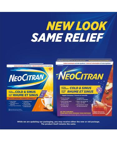 Neocitran Extra Strength Cold & Sinus Apple Cinnamon - Buy Online on GoSupps.com