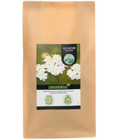 Yarrow Infusion (1kg 2.2lb) Yarrow Tea Cut Gently Dried White Yarrow 100% Pure and Natural Herbal Tea - Buy Online on GoSupps.com
