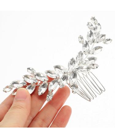 Beavorty Accessories Glass rhinestone side comb accessories European and American Grab the drill wedding manual rhinestone hair pin hair comb welding hair comb clips rhinestone hair combs - Buy Online on GoSupps.com