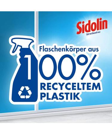 Sidolin Cristal Glass Cleaner - 5x500ml Spray Bottles for Perfect Shine & Micro Crack Protection - International Shipping Available - Buy Online on GoSupps.com